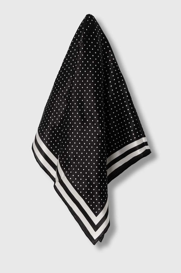 Answear Lab Svilena marama Answear Lab boja: crna, s uzorkom