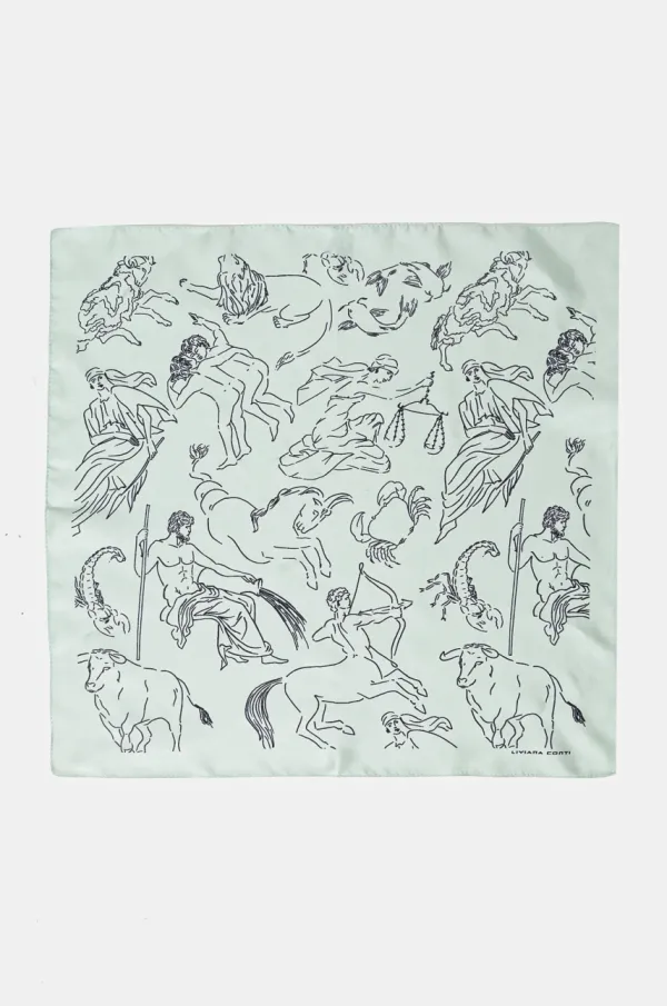 Liviana Conti Svilena marama Liviana Conti boja: tirkizna, s uzorkom, A5SF09