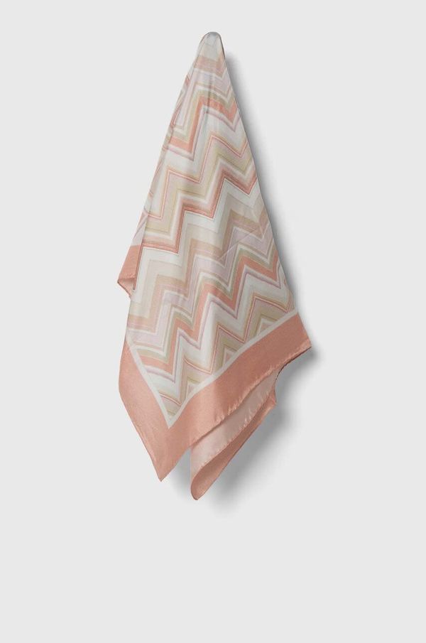 Missoni Svilena marama Missoni boja: narančasta, s uzorkom, FO41TWD9645