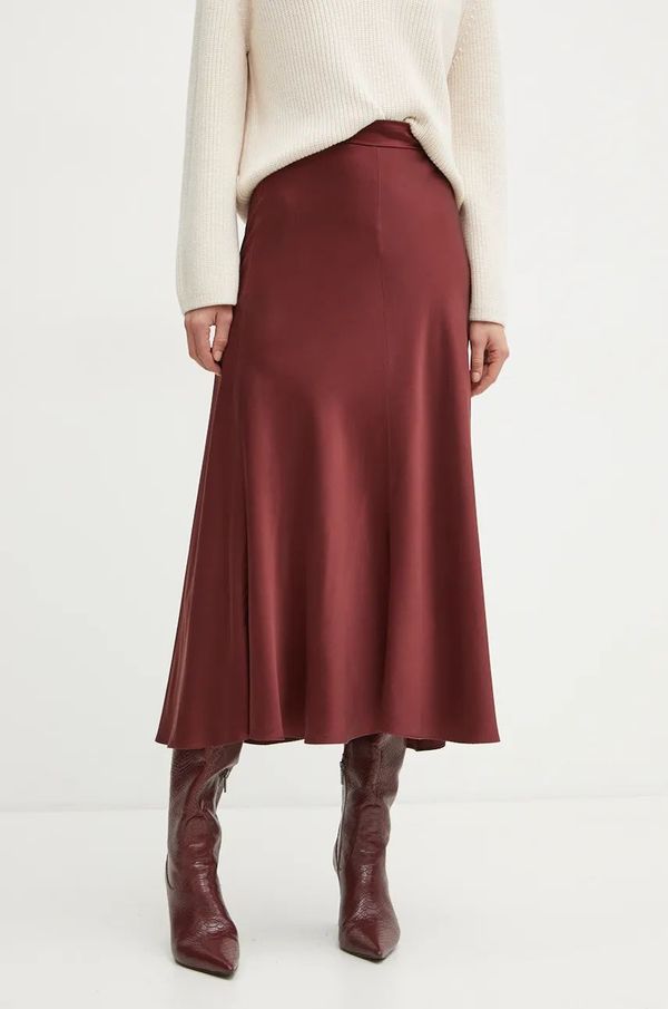 Forte Forte Svilena suknja Forte Forte boja: crvena, maxi, širi se prema dolje, 9919_my skirt