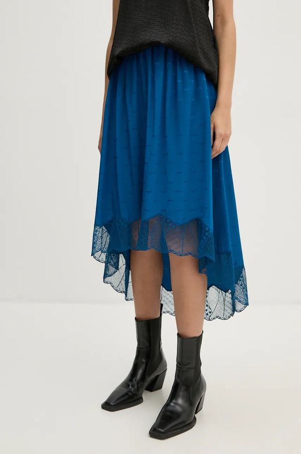 Zadig&Voltaire Svilena suknja ZADIG&VOLTAIRE midi, širi se prema dolje, WWSK00374