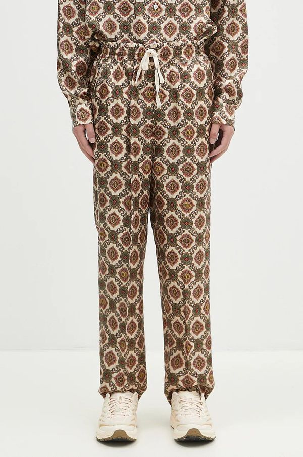 Drôle de Monsieur Svilene hlače Drôle de Monsieur Le Pantalon Renzo boja: bež, ravni kroj, E-BP152-SE006-BG