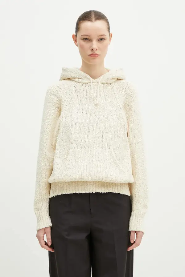 Visvim Svileni pulover Visvim Raglan Hoodie P.O. Knit Mawata