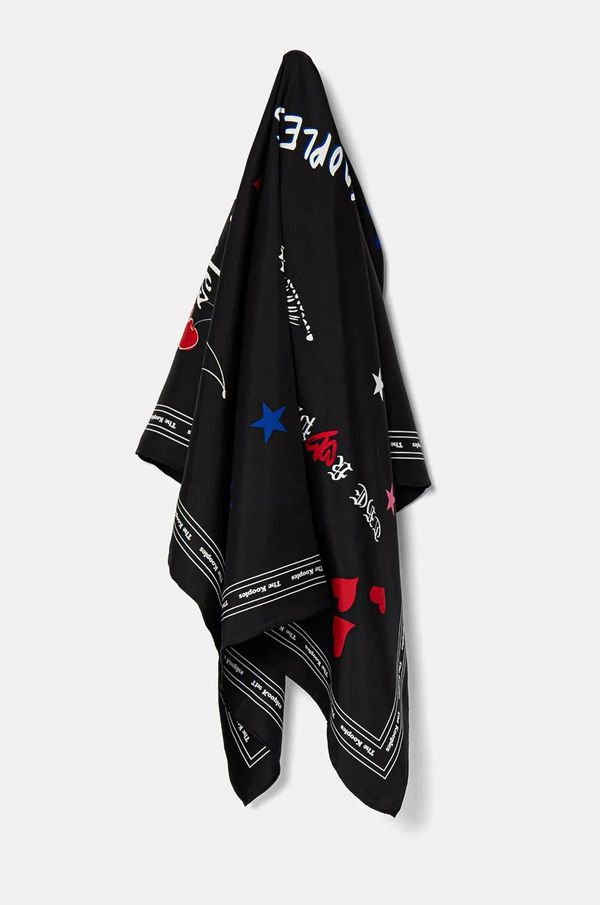 The Kooples Svileni rubac The Kooples boja: crna, s uzorkom, AFFO29080K