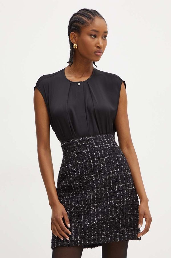 Boss Svileni top BOSS boja: crna, bez uzorka, 50523330