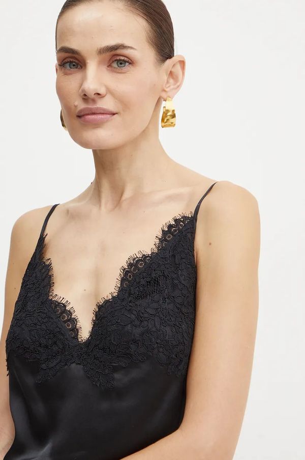 Luisa Spagnoli Svileni top Luisa Spagnoli LUOGO boja: crna, bez uzorka, 541187