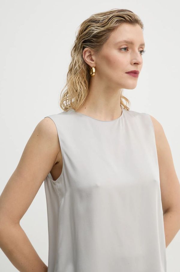 Theory Svileni top Theory boja: siva, bez uzorka, M0102539