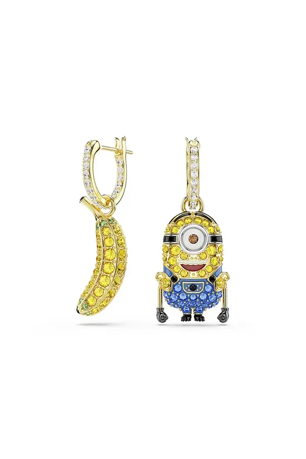 Swarovski Swarovski naušnice za žene pozlaćene sa Swarovski kristalom MINIONS
