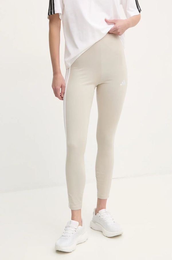 adidas Tajice adidas Essentials za žene, boja: bež, s aplikacijom, JE0073