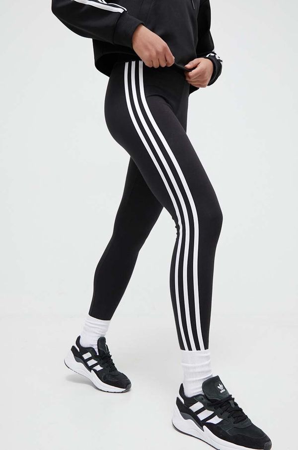 adidas Originals Tajice adidas Originals 3-Stripe Leggings za žene, boja: crna, s aplikacijom, IP2968