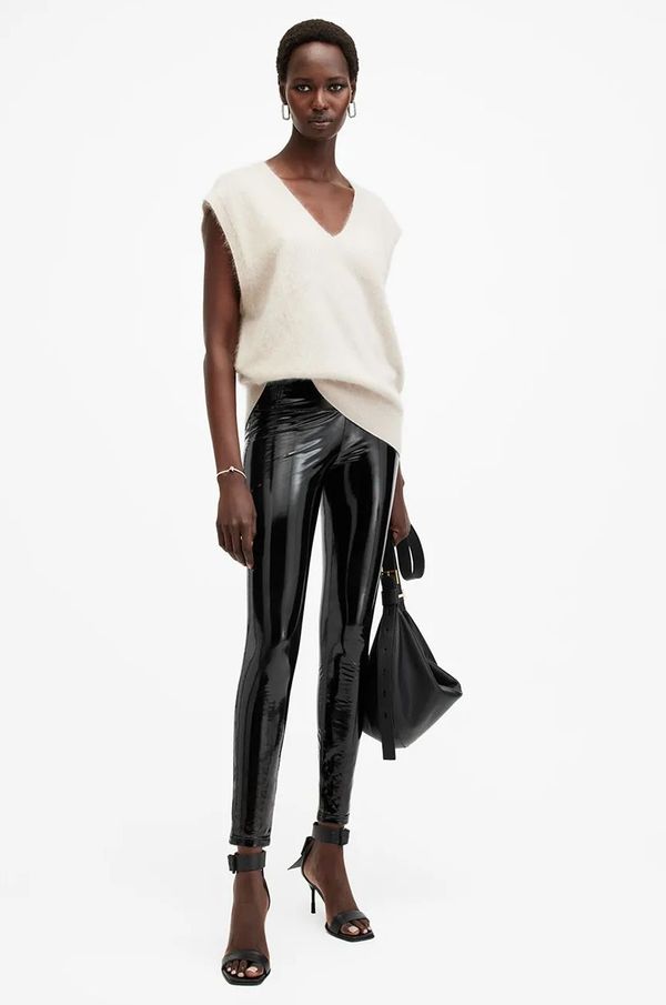 AllSaints Tajice AllSaints CORA za žene, boja: crna, bez uzorka, W059TB