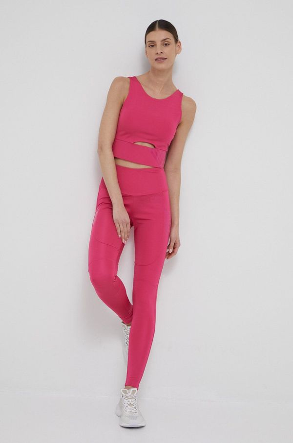 EA7 Emporio Armani Tajice EA7 Emporio Armani za žene, boja: ljubičasta, s tiskom