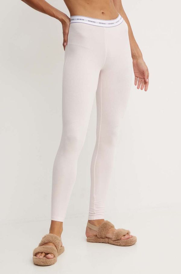 Guess Tajice Guess CARRIE za žene, boja: ružičasta, s aplikacijom, O2BB00 KBBU1