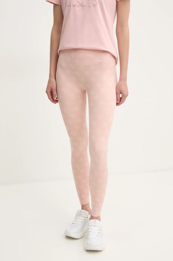 Guess Tajice Guess RHOMBUS za žene, boja: narančasta, s uzorkom, V5RB04 Z3LF0