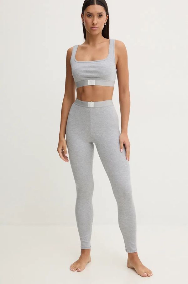 Guess Tajice Guess TESSA za žene, boja: siva, bez uzorka, O4BB04.KCDA2