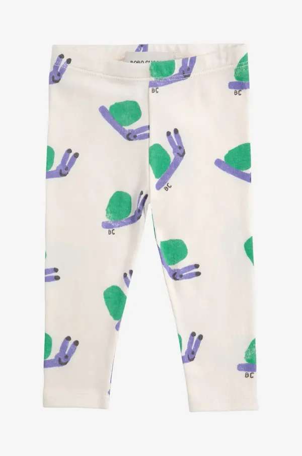 Bobo Choses Tajice za bebe Bobo Choses Funny Snail boja: bijela, s uzorkom, 125AB050