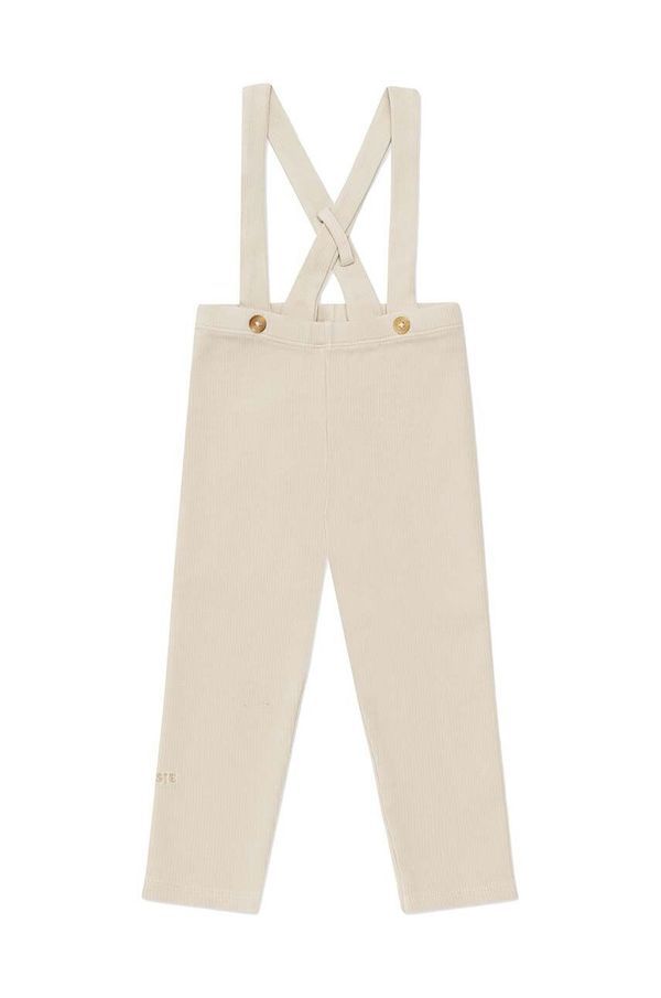 Donsje Tajice za bebe Donsje Deno Leggings boja: bež, bez uzorka, 3035100