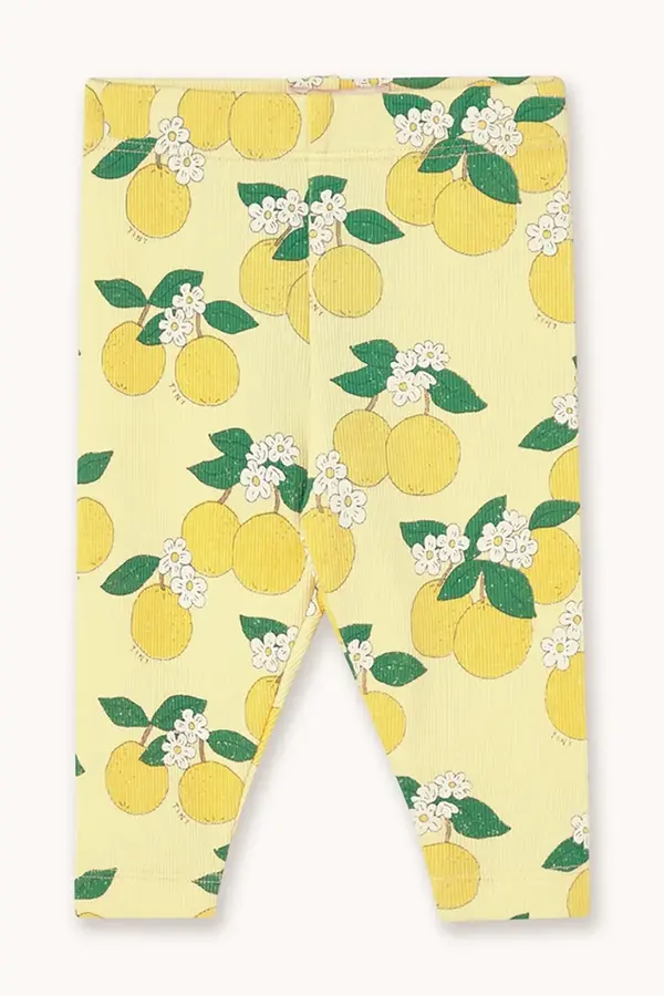 Tinycottons Tajice za bebe Tinycottons ORANGES RIB BABY PANT