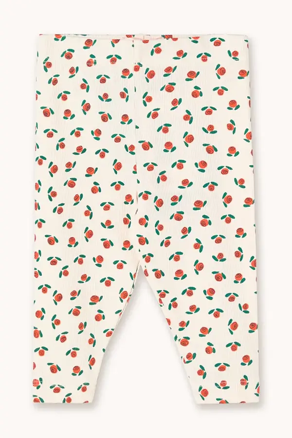 Tinycottons Tajice za bebe Tinycottons TINY ROSES RIB BABY PANT