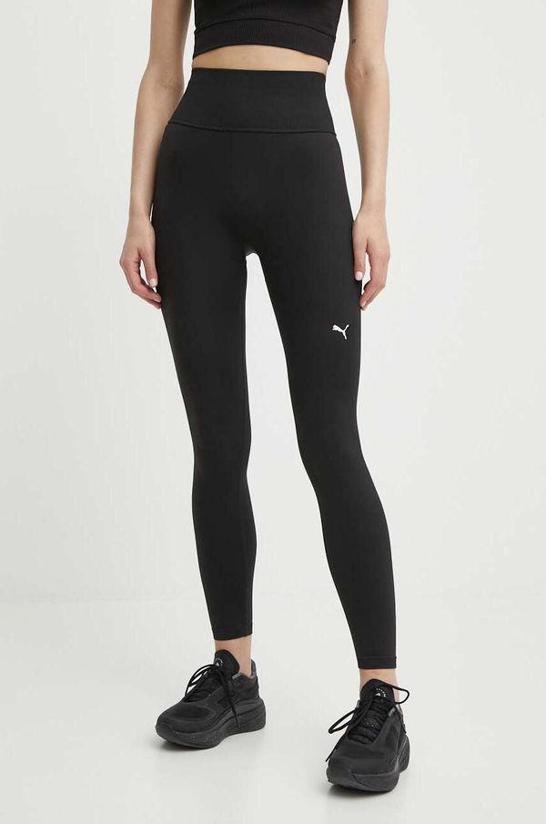 Puma Tajice za trening Puma Shapeluxe Seamless boja: crna, bez uzorka, 524360