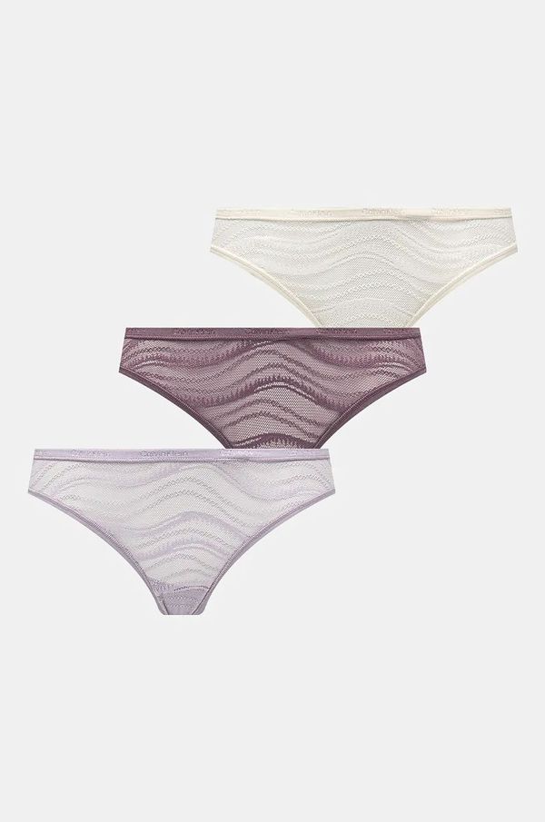 Calvin Klein Underwear Tange Calvin Klein Underwear 3-pack boja: siva, od čipke, 000QD5216E
