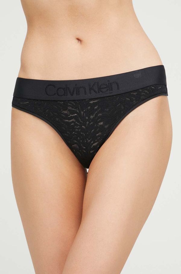 Calvin Klein Underwear Tange Calvin Klein Underwear boja: crna, od čipke
