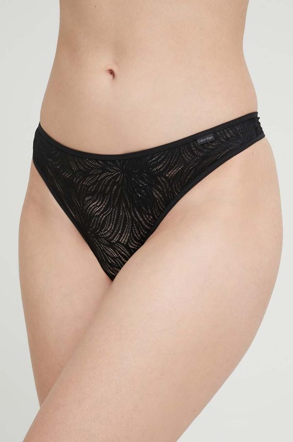 Calvin Klein Underwear Tange Calvin Klein Underwear boja: crna, od čipke