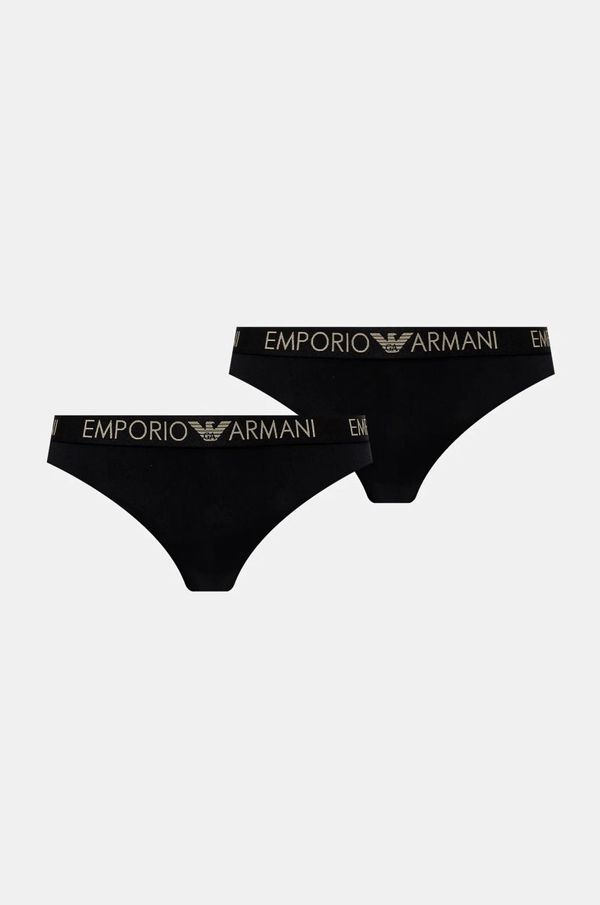Emporio Armani Underwear Tange Emporio Armani Underwear 2-pack boja: crna, 163333 4F235