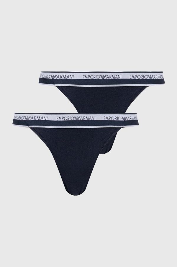 Emporio Armani Underwear Tange Emporio Armani Underwear 2-pack boja: tamno plava, 164522 4R227