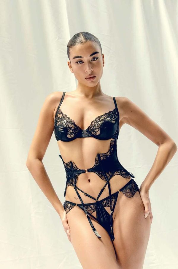 GOD SAVE QUEENS Tange GOD SAVE QUEENS SCARLETT THONG boja: crna, od čipke, GSQ-54-122