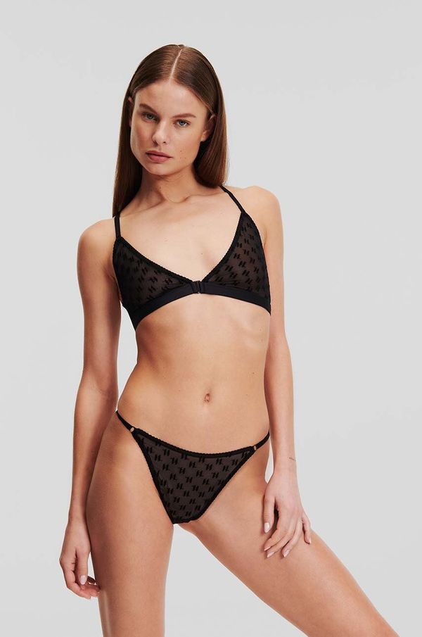 Karl Lagerfeld Tange Karl Lagerfeld boja: crna, od čipke, 246W2103