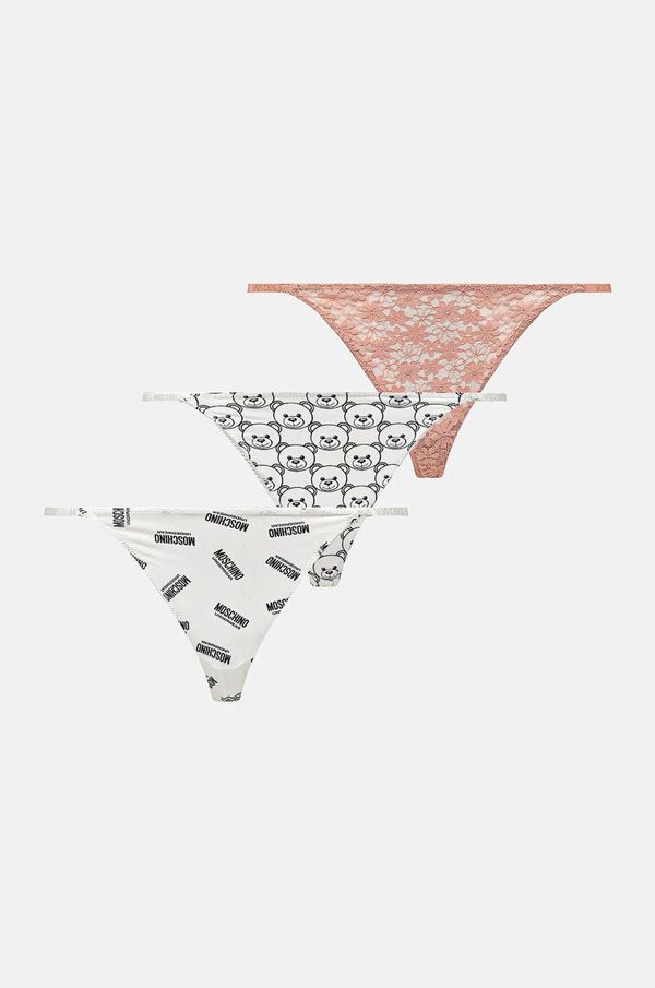 Moschino Underwear Tange Moschino Underwear 3-pack boja: bijela, od čipke, A23054611