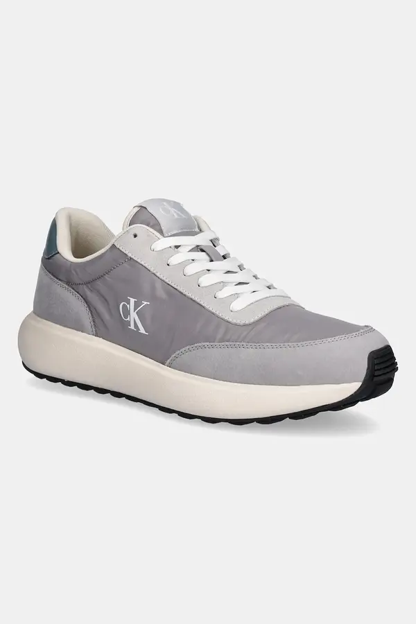 Calvin Klein Tenisice Calvin Klein Jeans ATHLEISURE RUNNER LACEUP MIX za muškarce, boja: siva, YM0YM01195