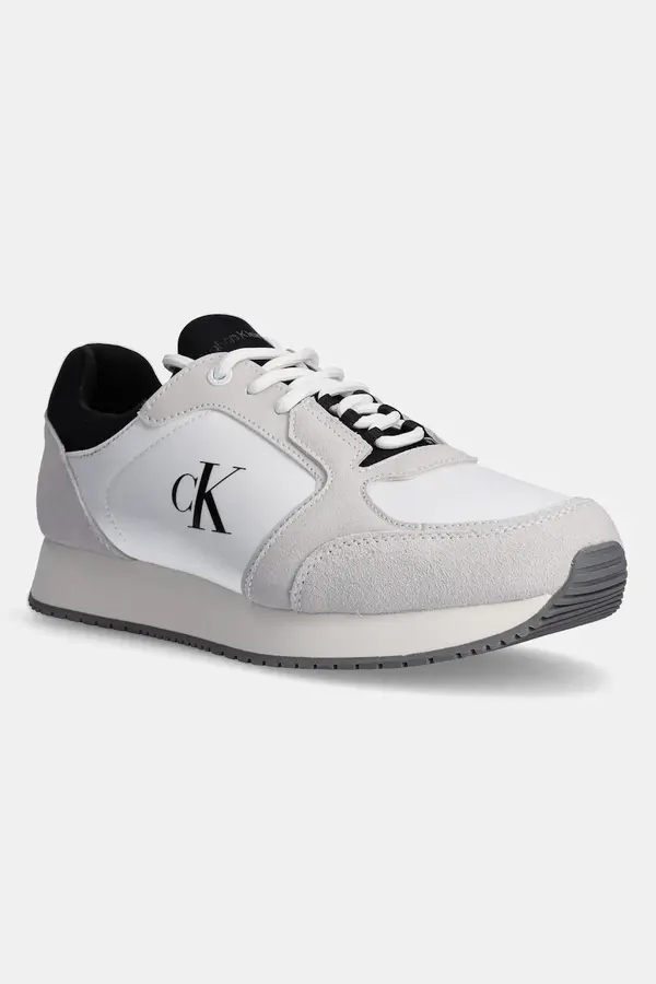 Calvin Klein Tenisice Calvin Klein Jeans RETRO SOCK RUNNER MG WMM boja: bijela, YM0YM01152