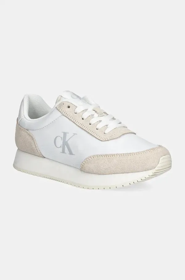 Calvin Klein Jeans Tenisice Calvin Klein Jeans RUNNER LACEUP LOW MG MIX boja: bijela, YW0YW01615