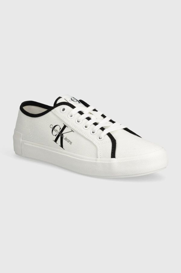 Calvin Klein Jeans Tenisice Calvin Klein Jeans SKATER VULCANIZED LOW CS ML MR za žene, boja: bijela, YW0YW01453