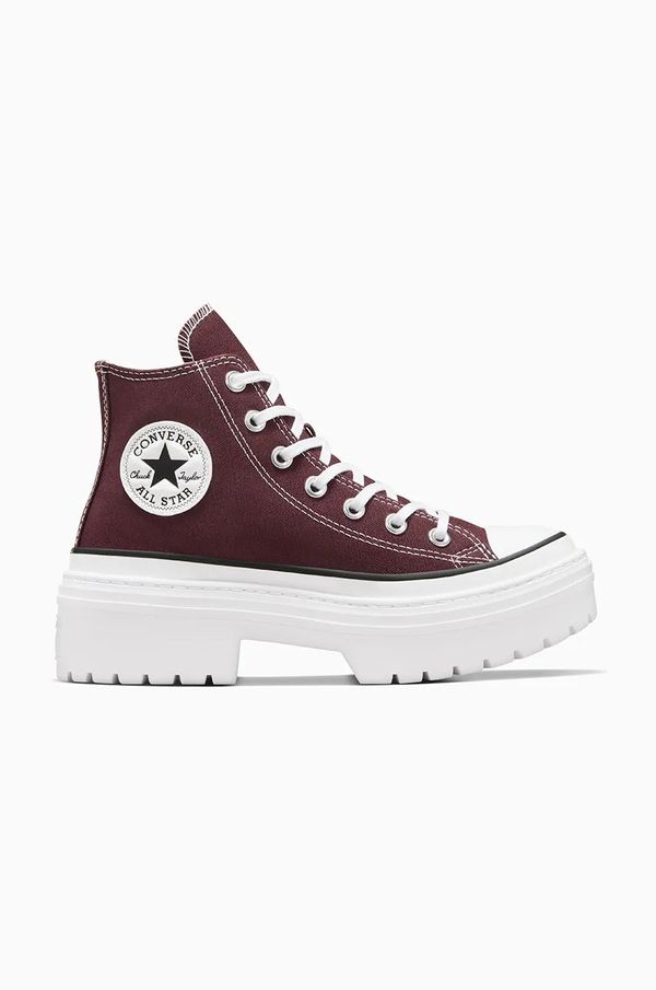 Converse Tenisice Converse Chuck Taylor All Star Lugged Heel za žene, boja: bordo, A09401C