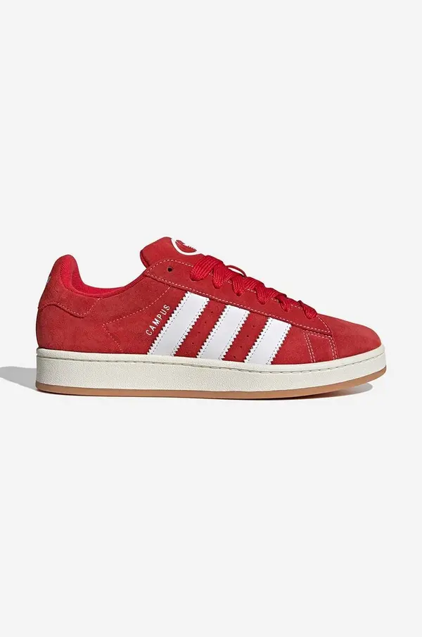 Adidas Tenisice od brušene kože adidas Originals Campus 00S boja: crvena, H03474-red