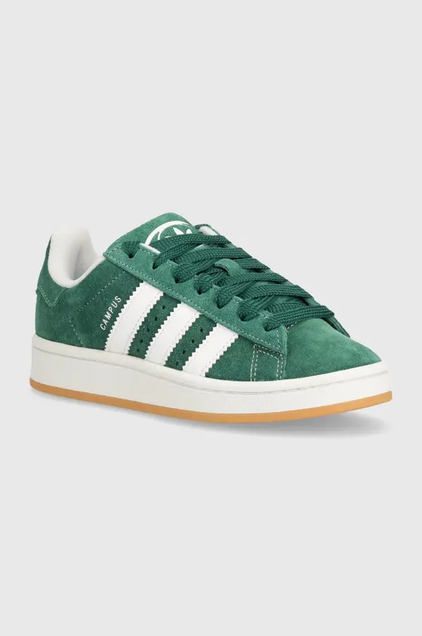 Adidas Tenisice od brušene kože adidas Originals Campus 00s J boja: zelena, IH7492