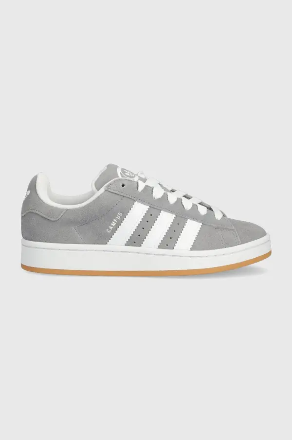 Adidas Tenisice od brušene kože adidas Originals Campus0s boja: siva, HQ6507