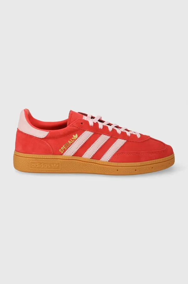 Adidas Tenisice od brušene kože adidas Originals Handball Spezial boja: crvena, IE5894