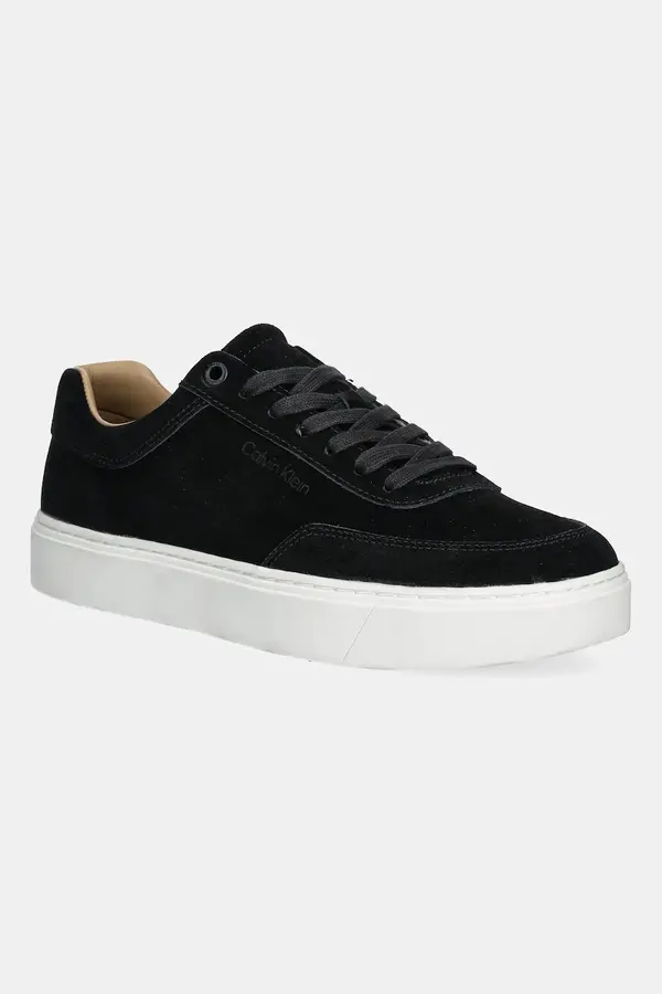 Calvin Klein Tenisice od brušene kože Calvin Klein CLEAN CUP LOW LACEUP OXF SU