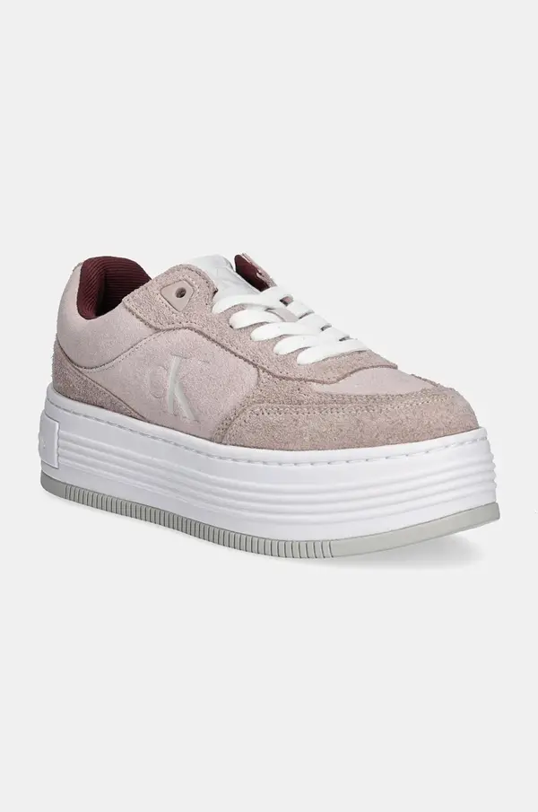 Calvin Klein Jeans Tenisice od brušene kože Calvin Klein Jeans BOLD PLATF LACEUP LOW MG SUEDE