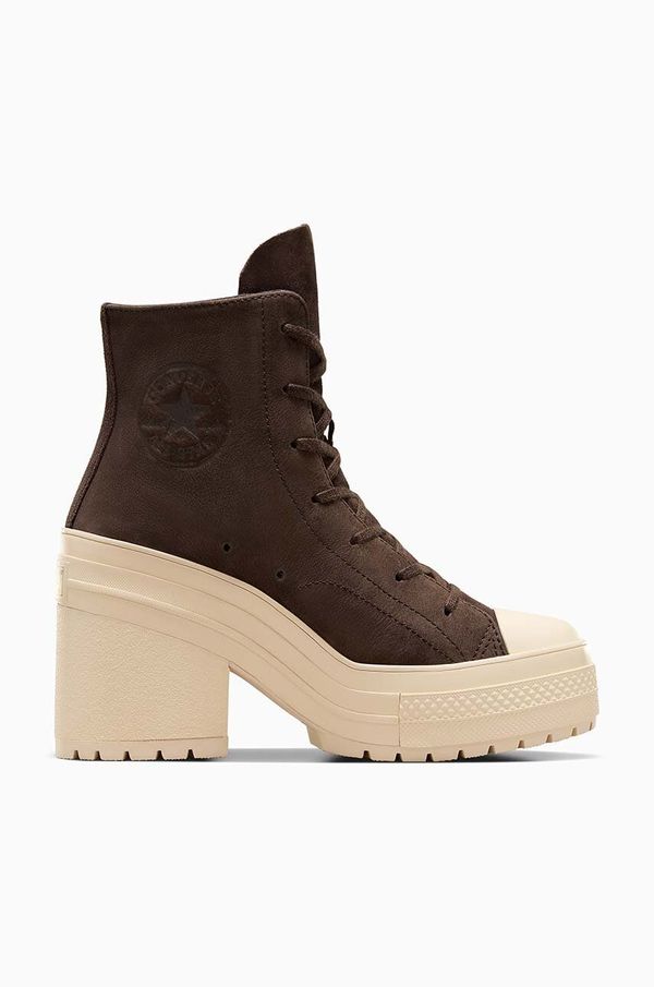 Converse Tenisice od brušene kože Converse Chuck 70 De Luxe Heel Platform boja: crna, A11542C