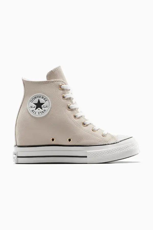 Converse Tenisice od brušene kože Converse Chuck 70 Wedge boja: bež, A13833C
