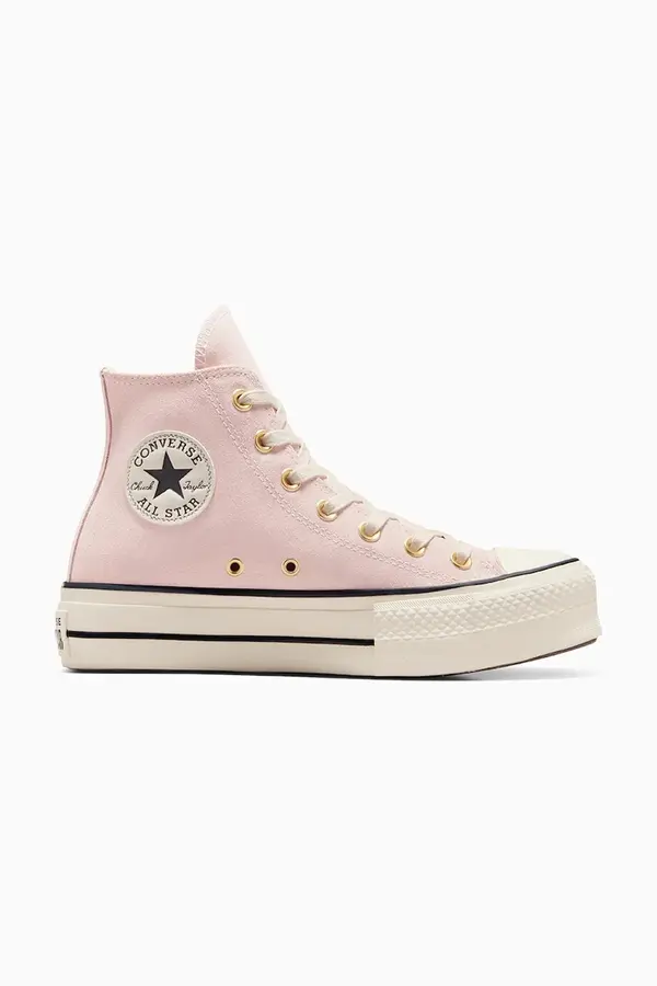 Converse Tenisice od brušene kože Converse Chuck Taylor All Star Lift boja: ružičasta, A13823C