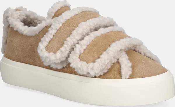 Inuikii Tenisice od brušene kože Inuikii Shearling Low Velcro