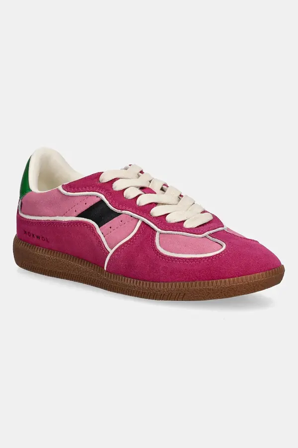 Nokwol Tenisice od brušene kože Nokwol August Dark Rose