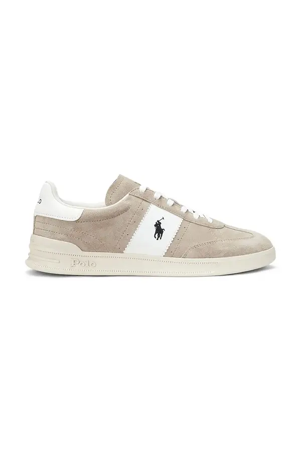 Ralph Lauren Tenisice od brušene kože Polo Ralph Lauren HRT Aera PP za muškarce, boja: bež, 809960995003