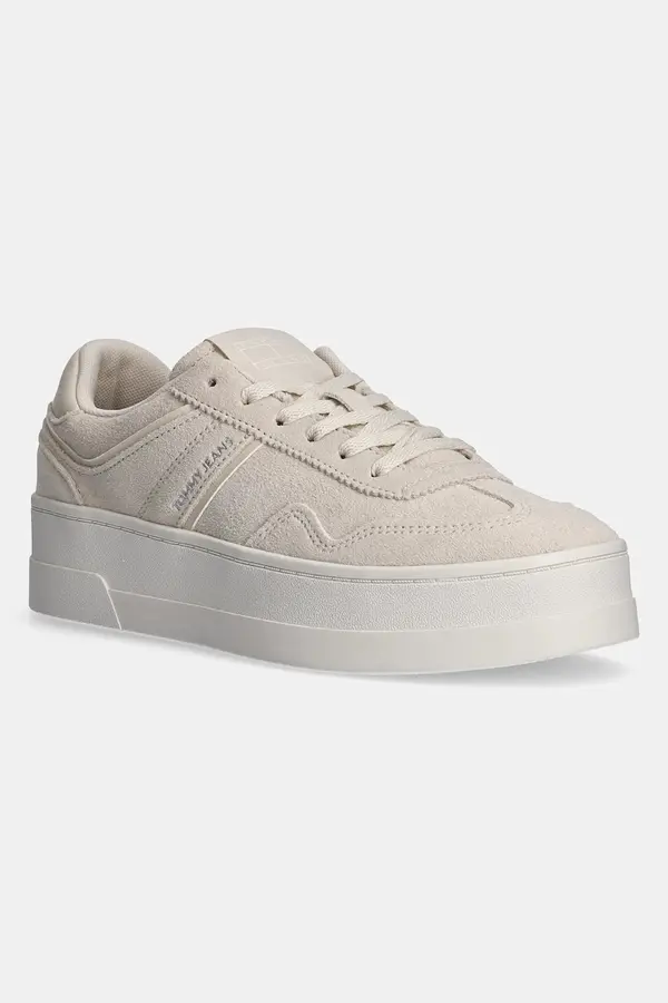 Tommy Jeans Tenisice od brušene kože Tommy Jeans THE GREENWICH FLATFORM ELEVATED